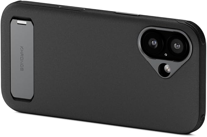 Tilta Khronos Lite Case Compatible with iPhone 17 | Lightweight Protective Cage Design | Magnetic Mount for SSDs, Power Banks & Cooling Fans | Integrated Kickstand | Metal Lens Frame – Black
