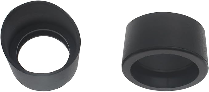 OZXNO 2 Pcs Eyepiece Eye Cup/Guard Rubber Eyepiece Cover Scope Accessories for 32-35mm Stereo Microscope Telescope(Black)
