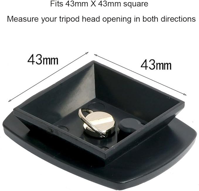 2 Pack Tripod Quick Release Plate Camera Mount Adapter Replacement for Amazon Basics 60" Velbon CX-444 CX-888 CX-460 CX-460mini CX-470 CX-570 CX-690 DF-50 VCT-D580RM VCT-D680RM VCT-R640