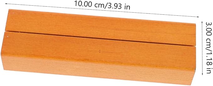 3Pcs Wooden Note Card Holders Vintage Photo Display Stands for Wedding Tables Number Card Base for Parties and Events