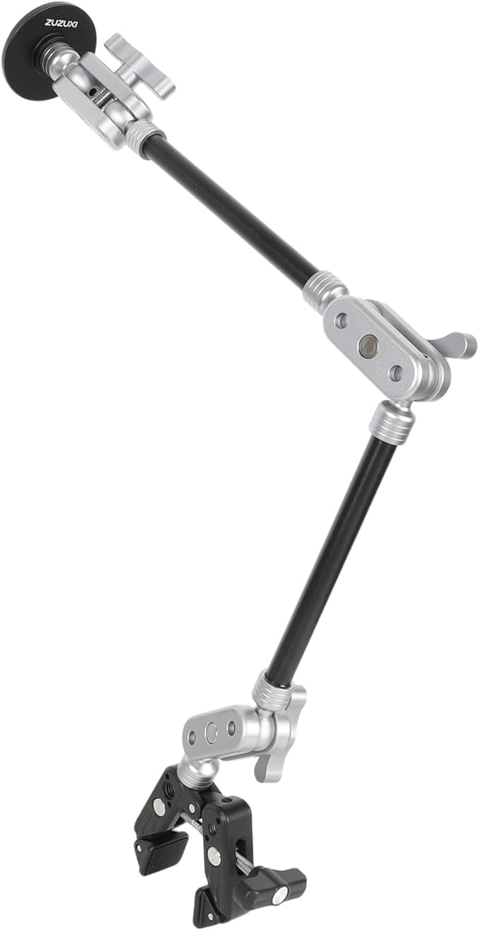 Magnetic Phone Holder with 22" Magic Arm & Super Clamp, Adjustable Overhead Phone Mount Holder Stand for Desk, Tripod, Wheelchair, Table, Fits Magsafe iPhone 17 16 15 14 13 12 Siries