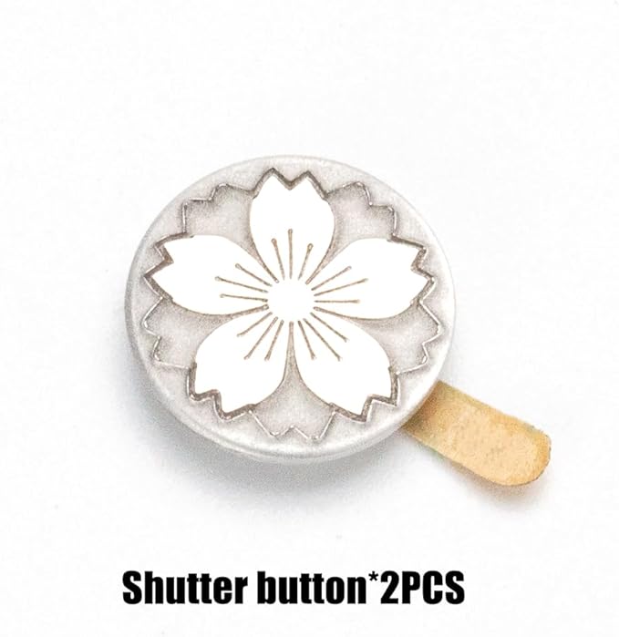 Floral Pattern Camera hot Shoe Cover Shutter Button for Sony A1 A7C A7CR A7CII A7M2 A7M3 A7R4 A7R5 A7S3 A6700 A6600 A6500 (Aluminum Alloy-Set)