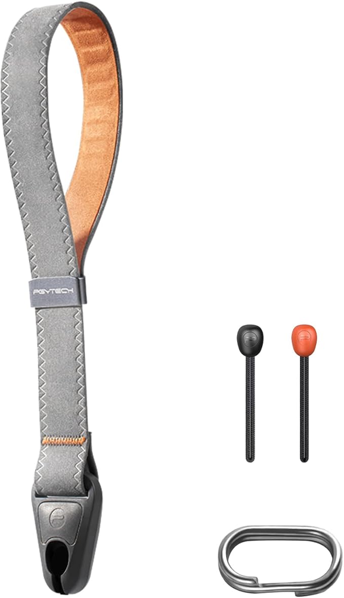 PGYTECH Camera Wrist Strap for Photographers Adjustable Quick Release Camera Hand Strap for Sony, Nikon, Canon, Gopro(Grey)