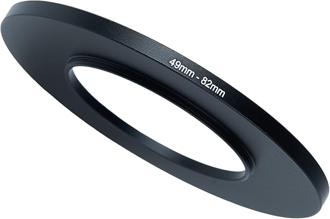 49mm to 82mm Step-Up Ring Filter Adapter for All Brands UV ND CPL Metal Ring Step-Up Rings Adapter Filter (49mm-82mm)