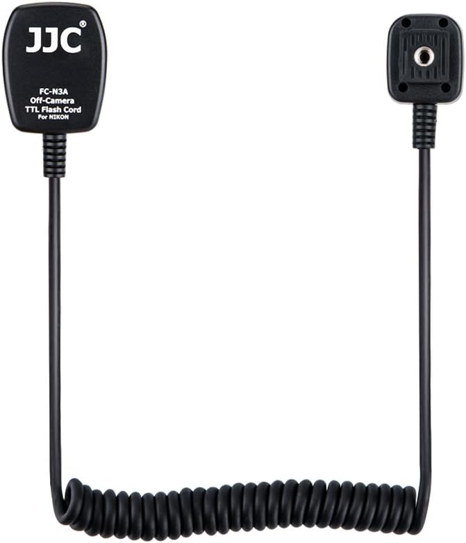 Flash TTL Cord JJC Off-Camera Flash Hot Shoe Cord for Nikon Z5 Z6 Z6II Z7 Z7II D6 D5 D780 D850 D810 D750 D500 D7500 D7200 D5600 D5500 D5300 D3500 D3400 Replaces Nikon SC-28 Cord -1.3m