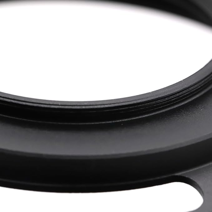 39mm Hollow Lens Hood 39mm Screw in Curved Vented Lens Hood 39mm Metal Lens Hood for 39mm Lens Hood Wide(Black)