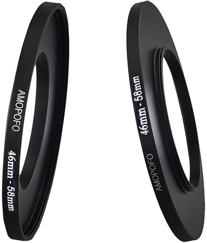 46mm Lens to 58mm Camera Filter Ring Compatible with for All Brands 46mm Lens and 58mm UV,ND,CPL Camera Filter Accessories