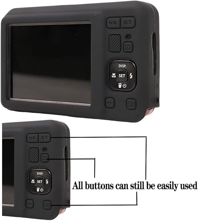 AEXUTDA Case Compatible for FZ55 Camera, Lightweight FZ55 Body Skin, Soft Silicone Scratch Resistant Ultra-Thin Protective case FZ55,Black