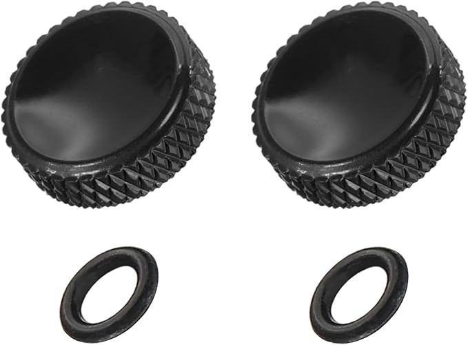 PATIKIL Camera Shutter Button, 2 Pack 12mm Concave Surface Shutter Release Buttons Pure Copper Camera Button for Nikon for Fujifilm for Leica DSLR/SLR, Matte Black