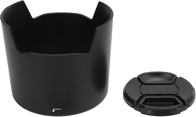 HB 38 Camera Lens Hood Shade, 62mm Lens Hood for AF S VR Micro 105mm F 2.8G IF ED, Threaded Anti Glare Design with Lens Cap, Sun Shade for Backlit Side Lit Flash Photography