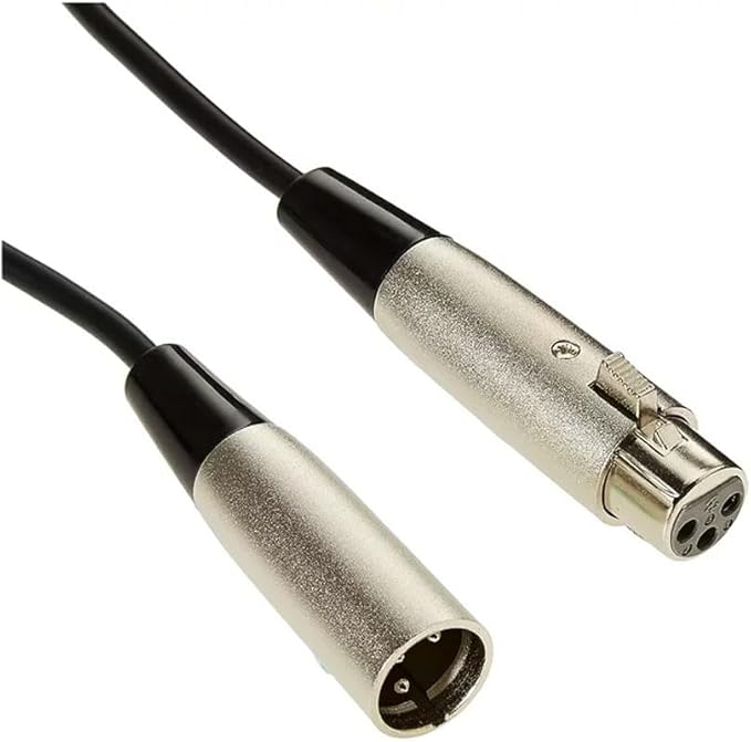 Shure C50J 50' Hi-Flex Chrome XLR Cable Connectors