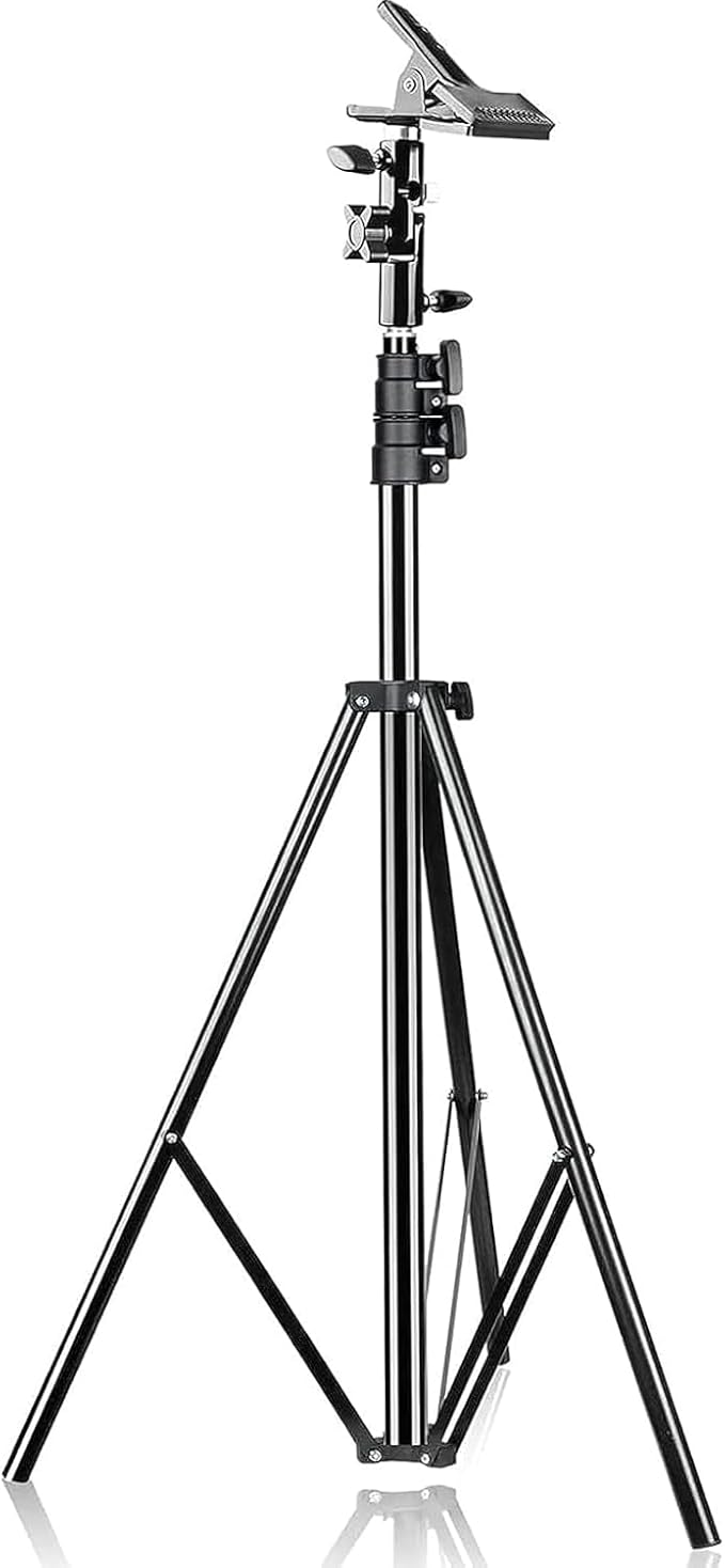 EMART 8.5FT Photography Green Screen Background Disc Reflector Light Stand with 5/8" Heavy Duty Clamp Holder, for Diffuser, Pop Up Backdrop, Photo Shooting, Video Studio, Lighting Umbrella