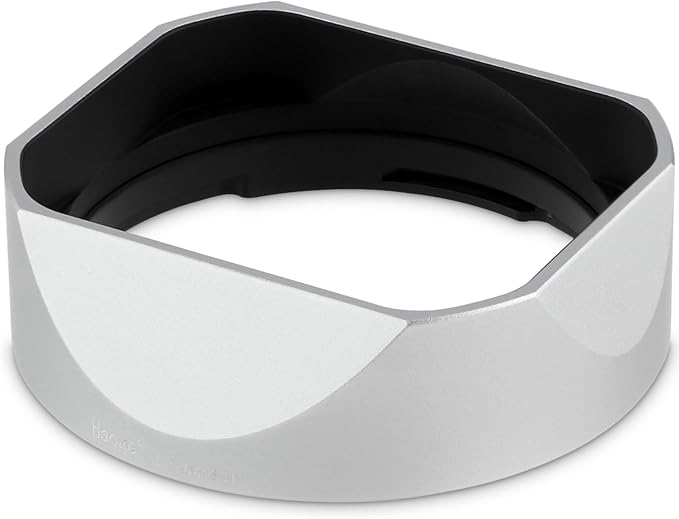 Haoge Square Metal Lens Hood for Voigtlander 35mm F2 35mm F1.5 28mm F2.0 Type I & II Ultron Aspherical Vintage Line Leica VM Mount Lens LH-VM13P-NS Silver Bayonet Design Replace LH-12 LH-4N