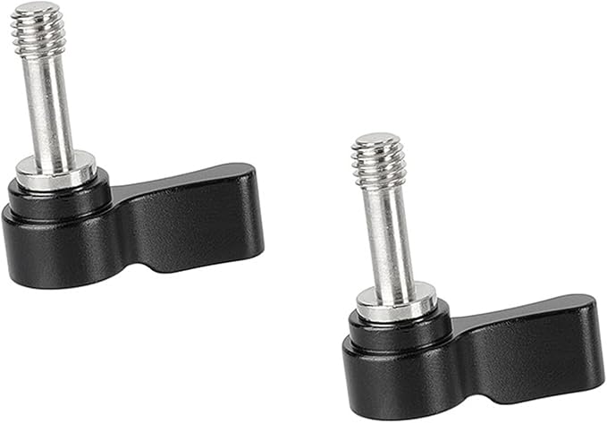 RSHuiOUXX Heavy Duty Aluminum Alloy Gear Knob for DSLR Camera Cage Rigs Mounting Control Photography Accessory 2pieces