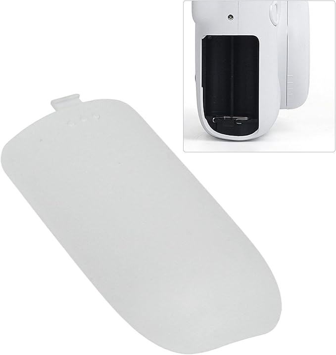 Battery Cover Replacement for Mini 12 Instant Camera, Lightweight Battery Side Cover Accessories, Camera Case (White)