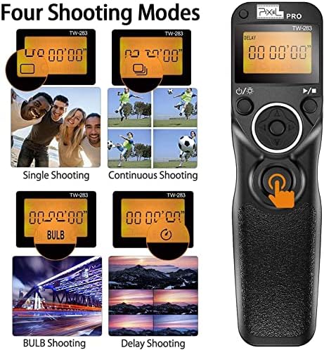 Pixel Timer Shutter Release Remote Control TW283-S2 Remote Release for Sony A58 A68 A1 A9 A7 A7II A7R A7RII A7S A5000 A5100 A6000 A6300 A6400 A6500 A6600 RX100/II HX300 HX400 HX400V HX50V HX90 RX10