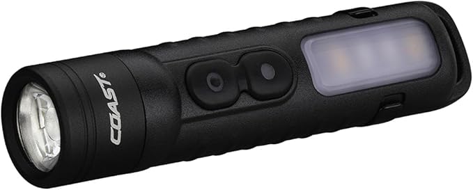 Coast KL35R 600 Lumen Rechargeable LED Pocket Flashlight with RED Light