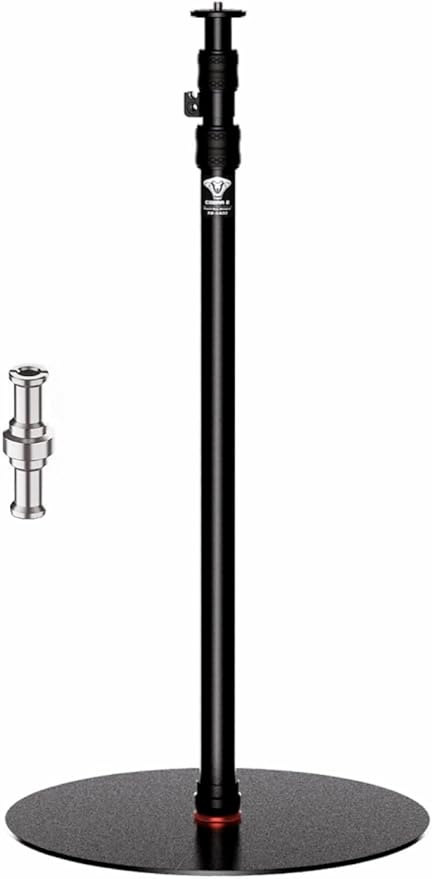 IFOOTAGE RB-A400 Round Base Light Stand Monopod, 79" Tripod Monopod for Cameras, Lights, Webcam, Live Streaming, Vlogging, Payload 22LBS