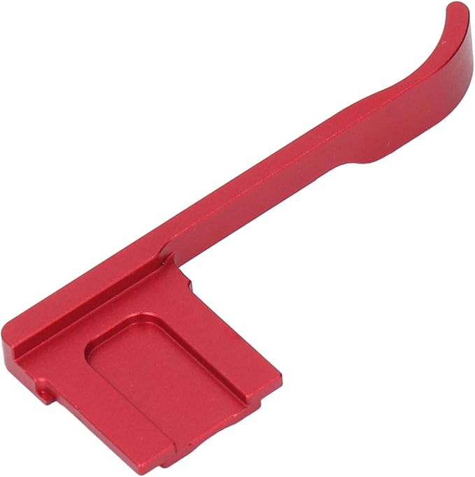 Bewinner Metal Hot Shoe Thumb Up Grip for GR III GR IIIX, Ergonomic Aluminum Alloy Hand Grip Camera Accessory (Red)