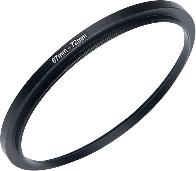 67mm to 72mm Camera Filter Step-Up Ring Adapter - Metal for All Brands UV ND CPL Filters