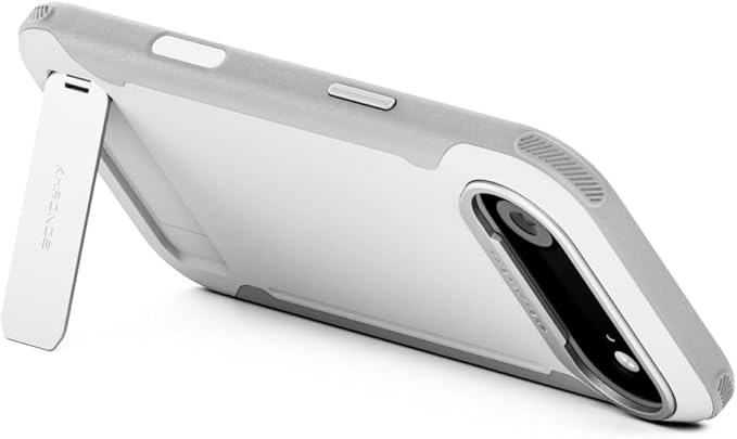 Tilta Khronos Lite Case Compatible with iPhone 17 Air | Lightweight Protective Cage Design | Magnetic Mount for SSDs | Power Banks | Cooling Fans | Integrated Kickstand Support – Light Gray