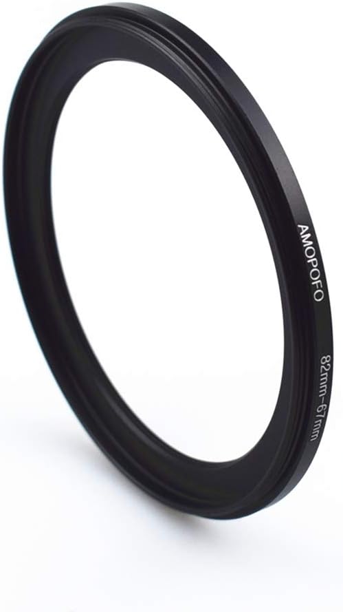 82 to 67mm Metal Ring/82mm to 67mm Step Down Rings Filter Adapter for UV,ND,CPL,Metal Step Down Rings,Compatible with All 82mm Camera Lenses & 67mm Accessories