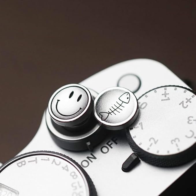 Camera Shutter Button Compatible with FUJIFILM X-T5 X-T4 X-T20 X-T30 X-T200 X-PRO2 ，,Soft Release Button for laica M9 (Two Sets)