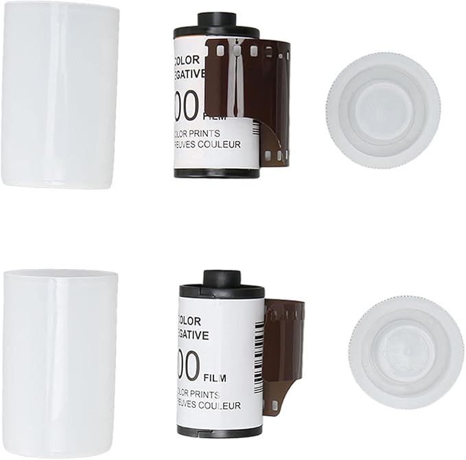 2 Roll 35mm Camera Color Film, ISO 200 HD Vintage Color Negative Film, Fine Grain High Resolution 35mm Film Roll for 135 Cameras with Storage Cases