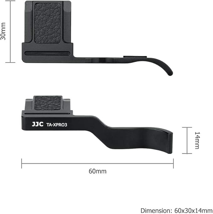 JJC Deluxe Metal Thumb Up Grip for Fujifilm Fuji X-Pro3 X-Pro2 X-Pro1 Xpro3 Xpro2 Xpro1 Digital Mirrorless Camera Thumb Support