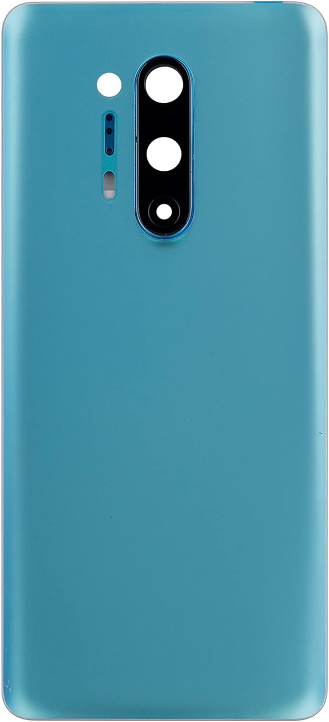 Battery Back Door Kompatibel for OnePlus 8 Pro 1+8 PRO IN2023 IN2020 IN2021 IN2025 Glacial Green Rear Glass Cover Parts with Camera Lens…