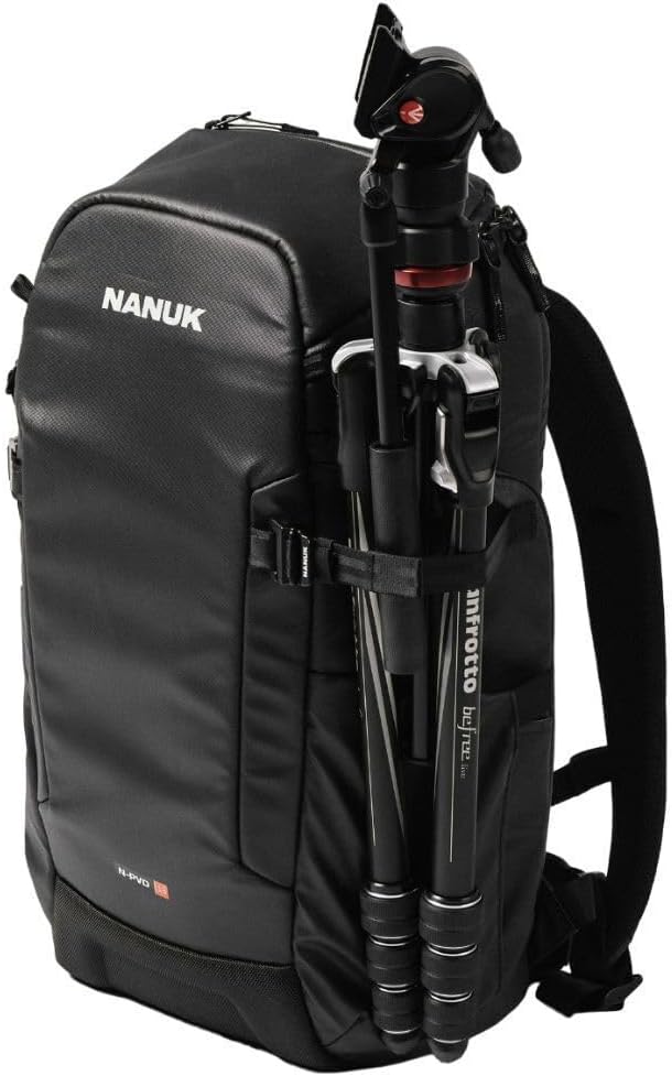 NANUK N-PVD 18L Backpack Camera Bag for Photographers – Hardshell & Highly Water-Resistant | Fits 1 to 2 Camera Bodies, 2 Lenses, Tripod, 14" Laptop, & More