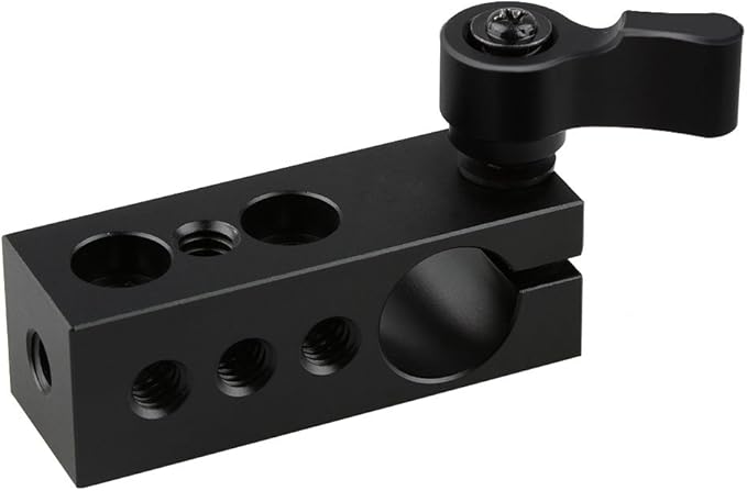 CAMVATE 1/4" Thread 15mm Rod Clamp for SLR Camera Support Rig Monitor LED Handle Grip - 1094