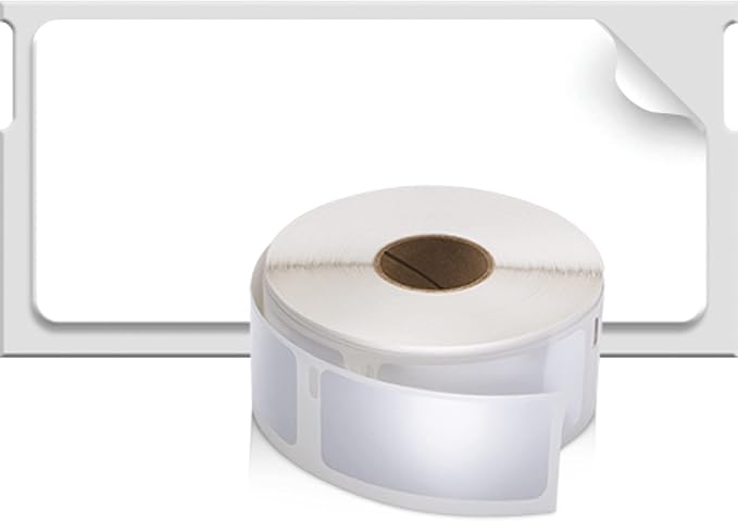 DYMO Authentic LW Multi-Purpose Labels for LabelWriter Label Printers, White, 1" x 2-1/8", 24 Rolls of 500 (12,000 Total)