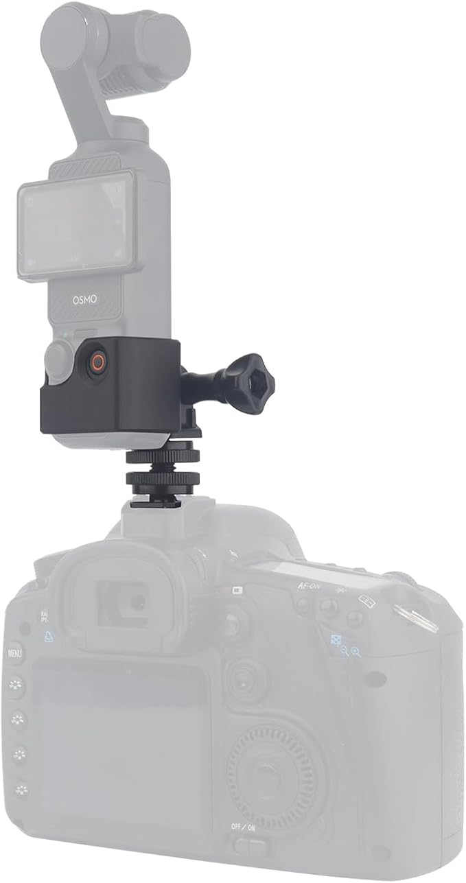 Cold Shoe Mount Adapter for DJI Osmo Pocket 3 Camera, with Expansion Adapter for Pocket 3