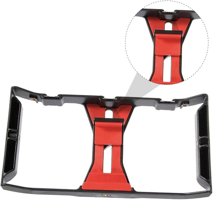 NUOBESTY Portable Phone Bracket Video Rig with Cold Shoe Mounts Threads Hand Held Smartphone Video Holder for Photography and Vlogging Compatible with Smartphones