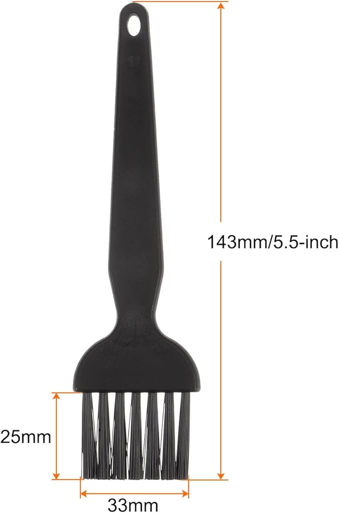 HARFINGTON 3pcs Anti-Static Cleaning Brush 25x33mm PV Plastic Conductive Bristles Anti Static ESD Brushes for Clean PCB Laptop Keyboard Fan and Other Electronic Devices