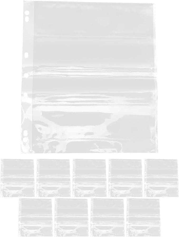 10Pcs Film Negative Sleeves Protective Page Protectors with 120-Hole Punch Archival Photo Storage Bags for Photographers and Collectors Waterproof Film Organizer