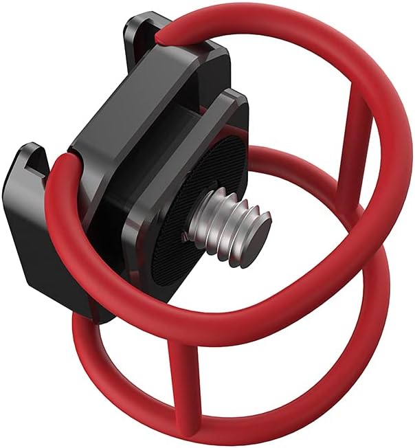NICEYRIG Hot Shoe Mount Adapter with Wrapping Rubber Band, Multi-Functional Cold Shoe Base for Camera Cage, Cheese Plate, Gimbal Arm, Light Stand - 461