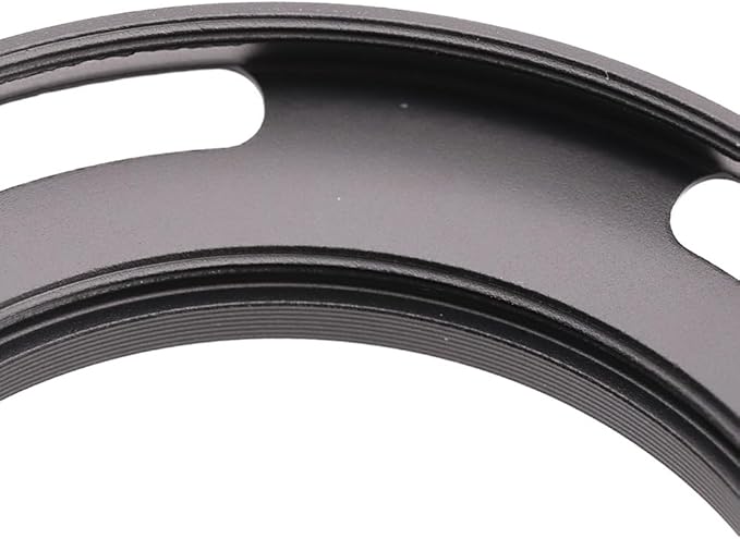 55mm Hollow Lens Hood 55mm Screw in Curved Vented Lens Hood 55mm Metal Lens Hood for 55mm Lens Hood Wide(Black)