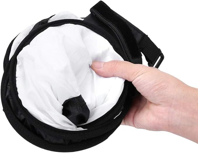Softbox Diffuser, 42x16cm Foldable Ring Speedlite Flash Diffuser Macro Shoot Round Softbox with Storage Bag for Camera Flash Light