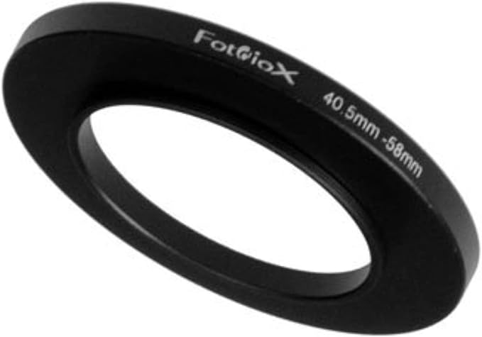 Fotodiox Metal Step Up Ring, Anodized Black Metal 43mm-58mm, 43-58 mm
