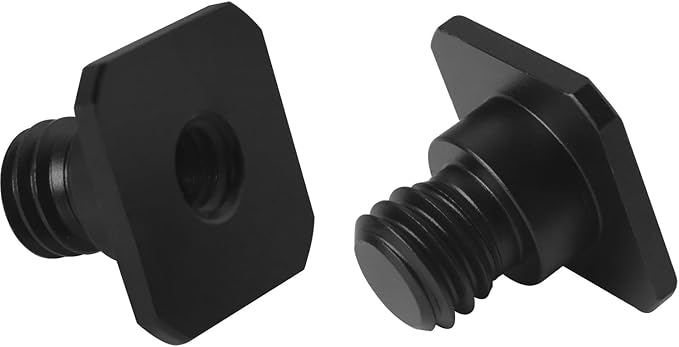 2PCS Metal SLR Hot Shoe Mount 1/4 Female to 3/8 Male Aluminium Alloy Small Head Adapter Screw Accessory for Camera Hot Shoe