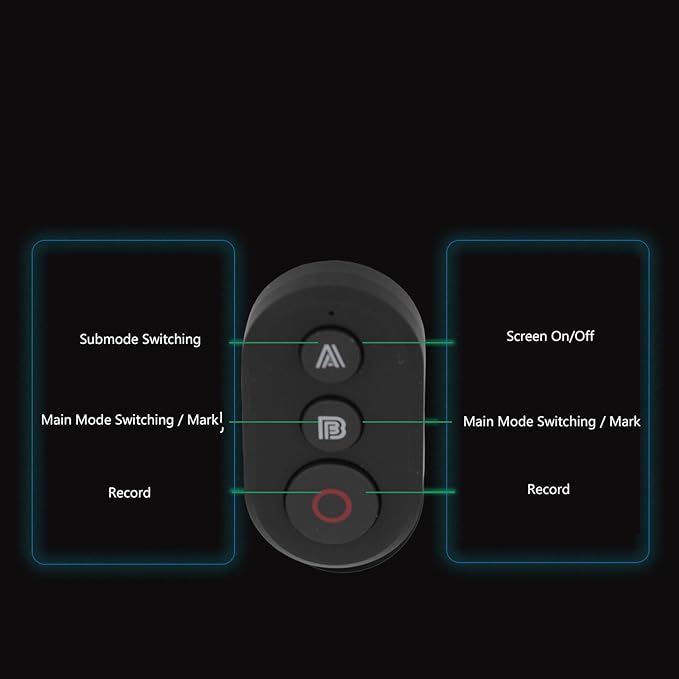 PUSOKEI Bluetooth Remote Controller for Action Cameras, Wireless Camera Remote Shutter for in sta 360 X5/X4/X3/X2, GO 3/3S, Ace Pro/Pro 2 Sports Cameras