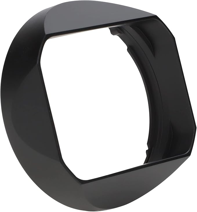 Haoge Lens Hood Metal Square Bayonet for Fujifilm Fuji Fujinon XF 18mm F1.4 R LM WR Lens with Metal Front Cap Kit, Replaces Fuji xf18mmf/1.4 Lens Hood LH-XF18 on Camera X-T4 X-S10 X-T30 XE4