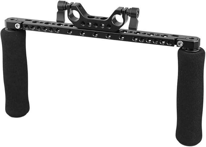 CAMVATE Sponge Handle Grips with 15mm Dual Rod Clamp for DSLR Camera Shoulder Rig - 2253
