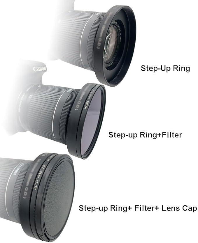 Lens Matte Box Adapter 48-86mm Step up Ring for 48mm Camera Lens to 95mm OD Matte Box Lens Mount (48-86/95mm)