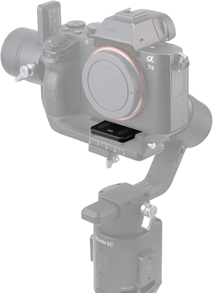 FocusFoto Quick Release Plate 70mm for DJI Ronin SC Gimbal Stabilizer Camera Arca-Swiss Standard Tripod Ballhead (PU70)