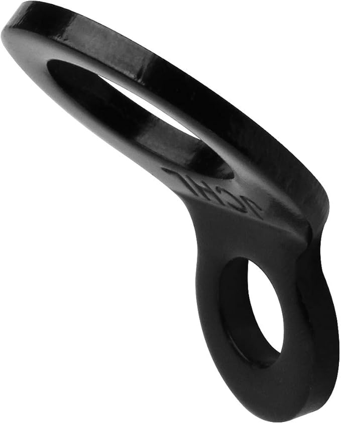 Tie Down Strap Rings Dirt Bike Stainless Steel Multi-Purpose Tie Down Anchor Strapping Hooks for Mounting in The Garage, Work Shop, Truck, Trailer, Golf Cart, Fence Black (10-Pack)