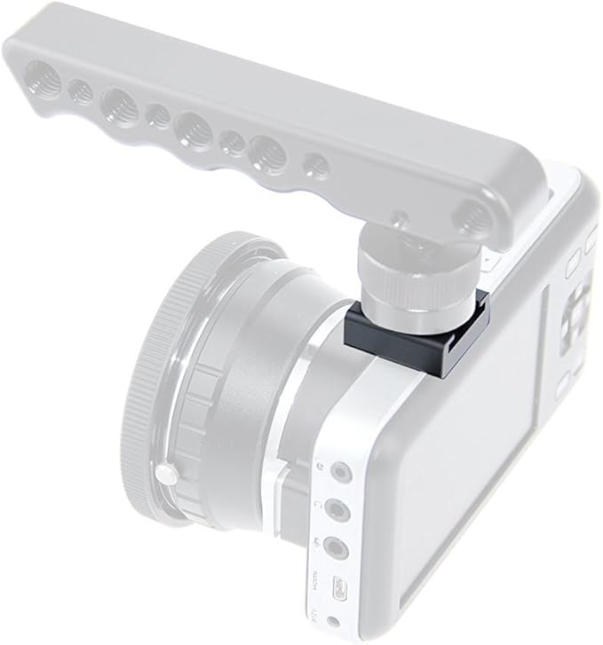 CAMVATE Cold Shoe Mount with 1/4''-20 Hole for Camera Flash Microphone Accessories - 0966