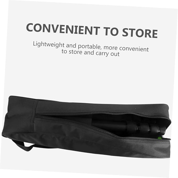 Portable Padded Tripod Carrying Case Storage Bag with Comfortable Shoulder Strap for Camera Tripods and Light Stands Unisex Design Black